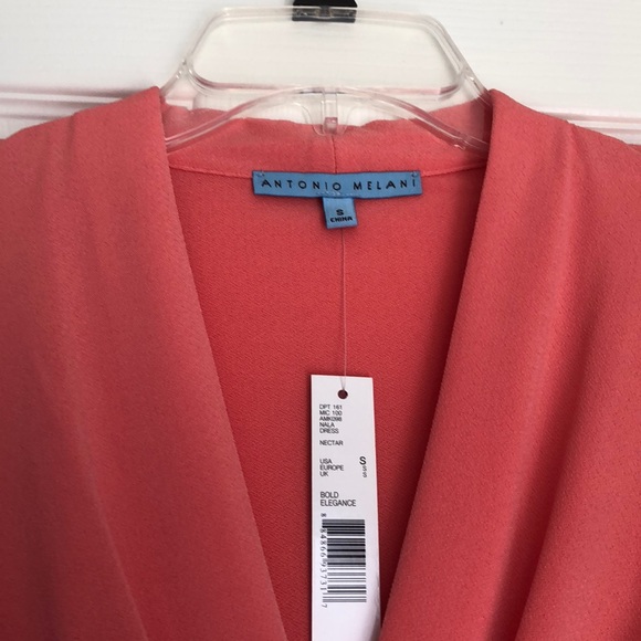 Antonio melani coral wrap dress. NWT - Picture 3 of 4